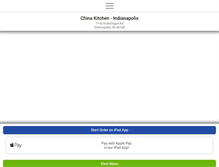 Tablet Screenshot of chinakitchenindy.com